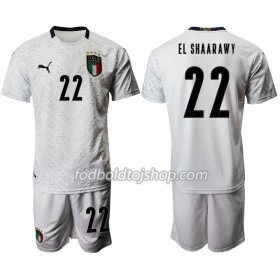 Italien Stephan El Shaarawy 22 Børn Udebane Fodboldsætsæt Euro 2020 S/S (+ Korte bukser)